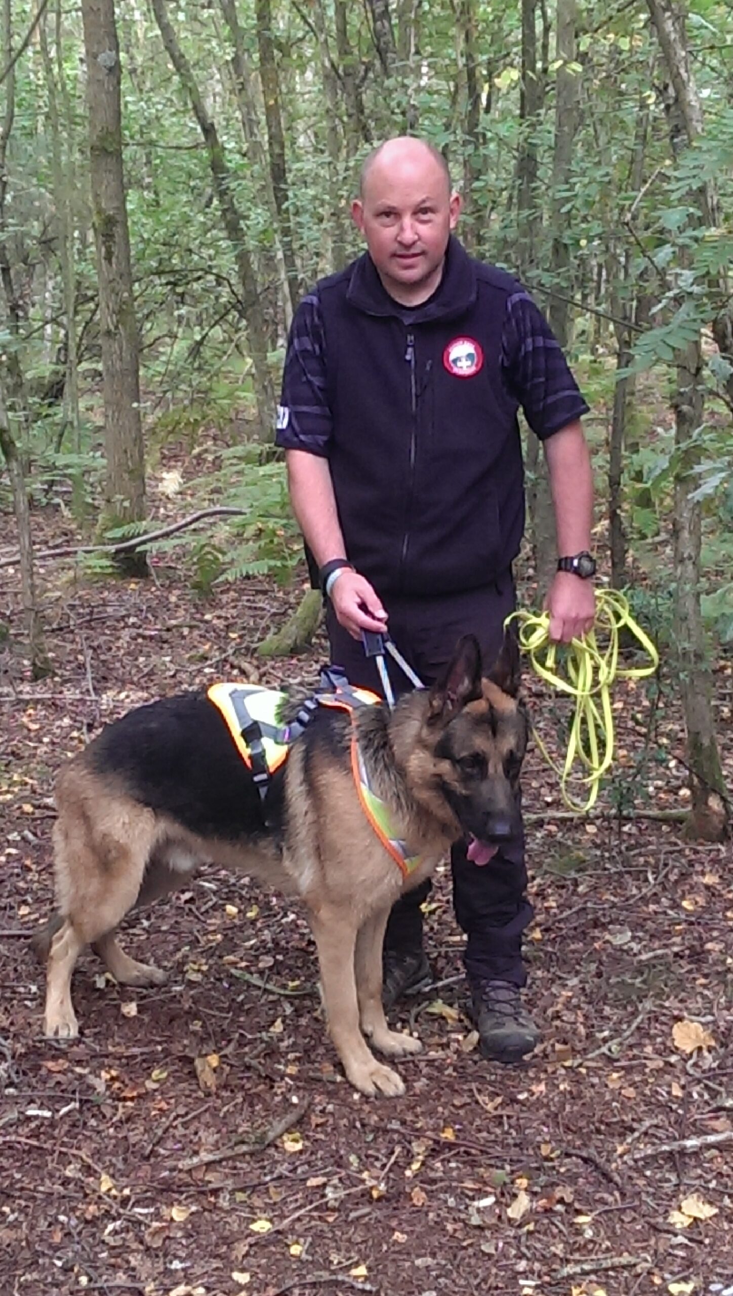 with Keyser training on Brentmore Heath